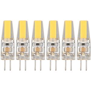 TEHTUY 6er-Pack 6W 500LM G4 COB LED-Lampe, Silikagel, Energiesparlampe für Decken-, Wand- und Tischleuchten, 220V, warmweiß TEHTUY 6er-Pack 6W 500LM G4 COB LED-Lampe, Silikagel, Energiesparlampe für Decken-, Wand- und Tischleuchten, 220V, warmweiß