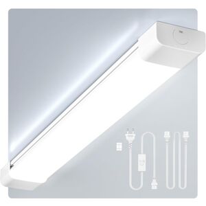 Amdelne LED Feuchtraumleuchte 60cm 18W, Kalteweiß 4000K Deckenleuchte Flach, 3950LM LED Leuchtstoffröhre, Wasserfest IP65 Feuchtraumlampe Amdelne LED Feuchtraumleuchte 60cm 18W, Kalteweiß 4000K Deckenleuchte Flach, 3950LM LED Leuchtstoffröhre, Wasserfest IP65 Feuchtraumlampe
