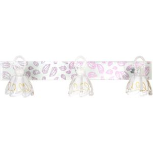 Fabrilamp - Wandleuchte Bad 3 Strahler led 15w 6000k white w/dekorative Glas 10x50x15 cm klappbar und verstellbar Fabrilamp - Wandleuchte Bad 3 Strahler led 15w 6000k white w/dekorative Glas 10x50x15 cm klappbar und verstellbar