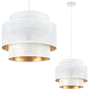 Asti Trio Hängelampe Weiss Gold 35cm Mesh Asti Trio Hängelampe Weiss Gold 35cm Mesh