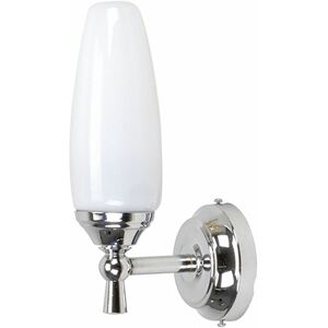 LICHT-ERLEBNISSE Badezimmerleuchte Messing Glas in Chrom Weiß E14 elegant Spiegel Bad LICHT-ERLEBNISSE Badezimmerleuchte Messing Glas in Chrom Weiß E14 elegant Spiegel Bad