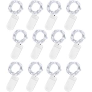 BASETBL Batteriebetriebene Lichterkette, 12-teiliges Set, 2 m, 20 LEDs, wasserdicht, Kupfer, für Geburtstag, Party, Hochzeit, Weihnachten, Gartendekoration BASETBL Batteriebetriebene Lichterkette, 12-teiliges Set, 2 m, 20 LEDs, wasserdicht, Kupfer, für Geburtstag, Party, Hochzeit, Weihnachten, Gartendekoration