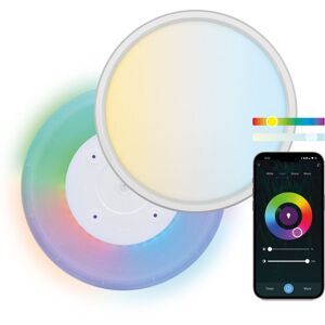 Ksix Smartled Duo Panel, Rgb+cct, Durchmesser 42 Cm, 2.450 Lm, 24 W, Tuya Smart App, Sprachassistenten De, White Ksix Smartled Duo Panel, Rgb+cct, Durchmesser 42 Cm, 2.450 Lm, 24 W, Tuya Smart App, Sprachassistenten De, White