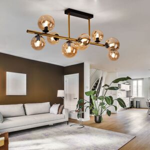 ETC-SHOP Bernstein Glas Kugel Deckenleuchte - Deckenart ETC-SHOP Bernstein Glas Kugel Deckenleuchte - Deckenart