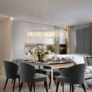 vidaXL Deckenleuchte mit Kristallperlen Silber - Deckenlampe vidaXL Deckenleuchte mit Kristallperlen Silber - Deckenlampe