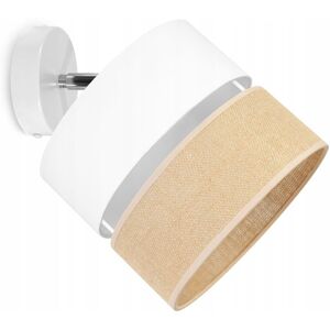 Deckenleuchte, Wandleuchte, Jute-Lampenschirm, 20 Cm, Weiss Deckenleuchte, Wandleuchte, Jute-Lampenschirm, 20 Cm, Weiss