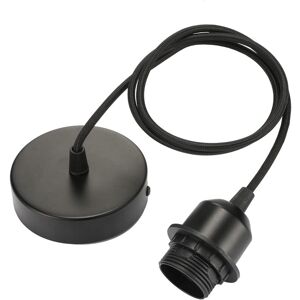 Memkey - E27-Pendelleuchte mit Schraubring, 100 cm verstellbares Stoffkabel, Pendelleuchte kompatibel mit Lampenschirm, ideale Fassung für Memkey - E27-Pendelleuchte mit Schraubring, 100 cm verstellbares Stoffkabel, Pendelleuchte kompatibel mit Lampenschirm, ideale Fassung für