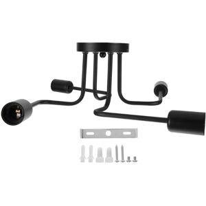 Eosnow 4 Licht Deckenleuchte, schwarze E27 -Leuchte für die Caféstange Eosnow 4 Licht Deckenleuchte, schwarze E27 -Leuchte für die Caféstange