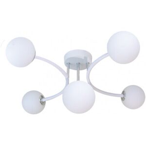 Fabrilamp La Habana Kronleuchter - 5 G9 Weiß/Chrom - Deckenleuchte Fabrilamp La Habana Kronleuchter - 5 G9 Weiß/Chrom - Deckenleuchte