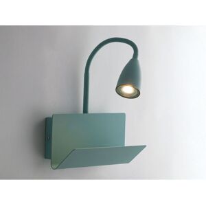 MEINEWUNSCHLEUCHTE Led Leselampe Grün mit Ablage & usb Ladefunktion, Breite 23cm MEINEWUNSCHLEUCHTE Led Leselampe Grün mit Ablage & usb Ladefunktion, Breite 23cm