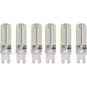 FLAMMKRAFT G9 5W 104 LED-Lampen, wasserdicht (IP45), warmweiß, für Kronleuchter und Wandleuchten – 6er-Pack FLAMMKRAFT G9 5W 104 LED-Lampen, wasserdicht (IP45), warmweiß, für Kronleuchter und Wandleuchten – 6er-Pack