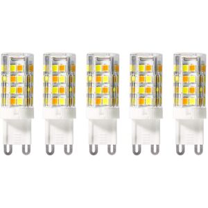 AIMOONSA G9 LED-Glühbirnen, dreifarbig, 2700 K, 4000 K, 6000 K, warm, natürlich, kalt, 5 W, entspricht 50 W Halogen, 450 Lumen, für Deckenleuchten, Strahler, AIMOONSA G9 LED-Glühbirnen, dreifarbig, 2700 K, 4000 K, 6000 K, warm, natürlich, kalt, 5 W, entspricht 50 W Halogen, 450 Lumen, für Deckenleuchten, Strahler,