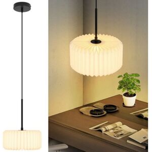 ZMH Gbly Pendelleuchte Schlafzimmer Hängelampe Esstisch - Hängeleuchte Vintage Esszimmerlampe 1 Flammig Hängend Pendellampe Weiß Papier Lampenschirm G9 ZMH Gbly Pendelleuchte Schlafzimmer Hängelampe Esstisch - Hängeleuchte Vintage Esszimmerlampe 1 Flammig Hängend Pendellampe Weiß Papier Lampenschirm G9