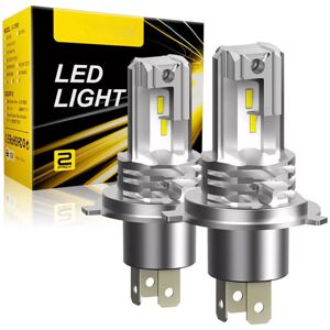 RICEEL H4 LED-Lampe 6500K Starkes weißes Licht, 400% heller, geeignet für Autoscheinwerferlampen, DC 12V, 1:1 Plug & Play (2 Lampen) RICEEL H4 LED-Lampe 6500K Starkes weißes Licht, 400% heller, geeignet für Autoscheinwerferlampen, DC 12V, 1:1 Plug & Play (2 Lampen)