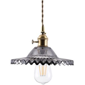 WOTTES Industrielle Vintage Pendelleuchte Retro Glas Hängeleuchte Lampenschirm Kreative Deckenleuchte Rauchgrau WOTTES Industrielle Vintage Pendelleuchte Retro Glas Hängeleuchte Lampenschirm Kreative Deckenleuchte Rauchgrau