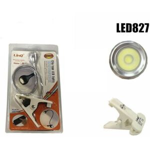 Trade Shop Traesio - Trade Shop - Licht Lampe Led-lampe Cob 1w Mit Clip Lesen Bücher Notebook Led827 - Trade Shop Traesio - Trade Shop - Licht Lampe Led-lampe Cob 1w Mit Clip Lesen Bücher Notebook Led827 -