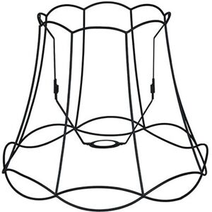 QAZQA Lampenschirm aus Metall schwarz 40/31 - Granny Frame QAZQA Lampenschirm aus Metall schwarz 40/31 - Granny Frame