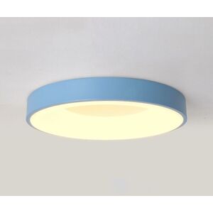 WOTTES Led Deckenleuchte Rund Deckenlampe Metall Acryl Pendelleuchte Blau 18W Ø30CM für Küche Wohnzimmer Flur - Warmweißes Licht WOTTES Led Deckenleuchte Rund Deckenlampe Metall Acryl Pendelleuchte Blau 18W Ø30CM für Küche Wohnzimmer Flur - Warmweißes Licht