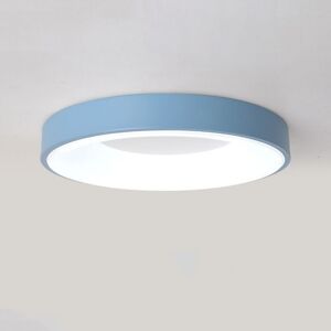 Wottes - led Deckenleuchte Rund Deckenlampe Metall Acryl Pendelleuchte Blau 18W Ø30CM für Küche Wohnzimmer Flur - Kaltweiß Licht Wottes - led Deckenleuchte Rund Deckenlampe Metall Acryl Pendelleuchte Blau 18W Ø30CM für Küche Wohnzimmer Flur - Kaltweiß Licht