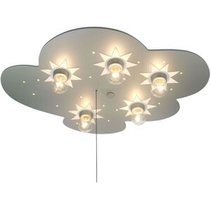 Niermann - led Kinder Deckenleuchte Wolke, Titan Sterne Zugschalter für LED-Schlummerlicht Niermann - led Kinder Deckenleuchte Wolke, Titan Sterne Zugschalter für LED-Schlummerlicht