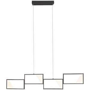 Trio Hängeleuchte Pendellampe dimmbar LED Esstischleuchte Deckenlampe anthrazit, Switchdimmer, 28W 2800lm 3000K, BxH 106x150 cm Trio Hängeleuchte Pendellampe dimmbar LED Esstischleuchte Deckenlampe anthrazit, Switchdimmer, 28W 2800lm 3000K, BxH 106x150 cm
