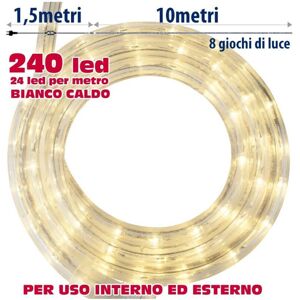 Trade Shop Warm White LED Weihnachtsröhre - 10m Trade Shop Warm White LED Weihnachtsröhre - 10m