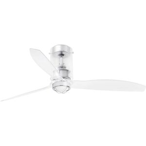 FARO BARCELONA Mini Tube Fan Deckenventilator Transparent Mit Licht FARO BARCELONA Mini Tube Fan Deckenventilator Transparent Mit Licht