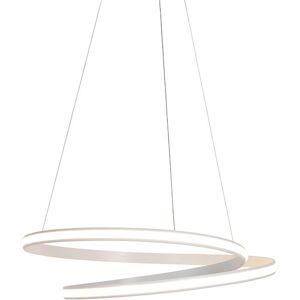 QAZQA Moderne weiße Hängeleuchte 74cm mit LED - Rowan QAZQA Moderne weiße Hängeleuchte 74cm mit LED - Rowan