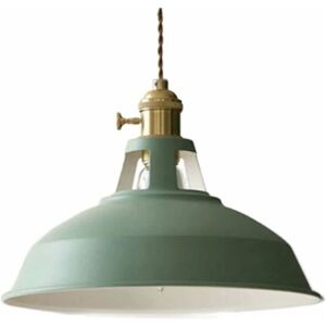 Moderne Pendelleuchte E27 mit Metallschirm, für Restaurant und Wohnzimmer, Grün (Leuchtmittel nicht enthalten) Moderne Pendelleuchte E27 mit Metallschirm, für Restaurant und Wohnzimmer, Grün (Leuchtmittel nicht enthalten)
