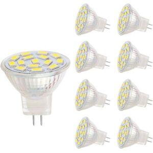 ULISEM MR11 LED-Lampen, GU4.0-Sockel, 3 W, entspricht 20-30 W Halogenlampen, 12 V AC/DC, 350 lm, 120°-Spot, Schienenbeleuchtung, weiß (6000 K, 8 Stück) ULISEM MR11 LED-Lampen, GU4.0-Sockel, 3 W, entspricht 20-30 W Halogenlampen, 12 V AC/DC, 350 lm, 120°-Spot, Schienenbeleuchtung, weiß (6000 K, 8 Stück)