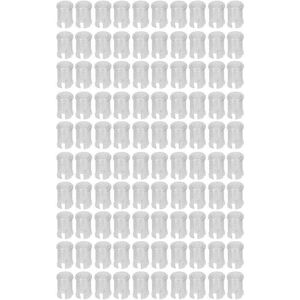 ALOVEZ Packung mit 100 LED-Kappen, Schutzabdeckung für LEDs, 5-mm-Halterung, transparenter Clip-Halter ALOVEZ Packung mit 100 LED-Kappen, Schutzabdeckung für LEDs, 5-mm-Halterung, transparenter Clip-Halter