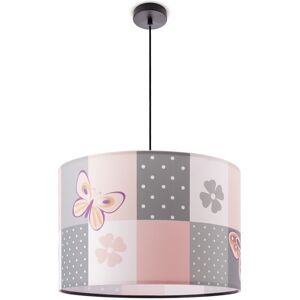 Paco Home Deckenlampe Kinder Pendelleuchte Kinderzimmer Stoffschirm Rund Bunt Baby E27 Pendelleuchte - Schwarz, Creme (Ø45,5cm) Paco Home Deckenlampe Kinder Pendelleuchte Kinderzimmer Stoffschirm Rund Bunt Baby E27 Pendelleuchte - Schwarz, Creme (Ø45,5cm)