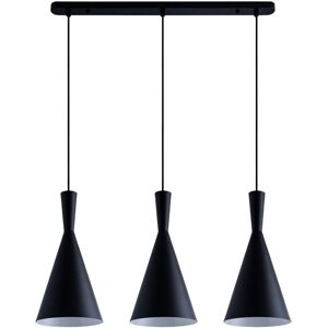 Paco Home Pendelleuchte Hängelampe Esszimmer Esstischlampe 1,5m Textilkabel KürzbarÃ18,5cm Schwarz, 3-flammig + Leuchtmittel ST64 Bernstein Paco Home Pendelleuchte Hängelampe Esszimmer Esstischlampe 1,5m Textilkabel KürzbarÃ18,5cm Schwarz, 3-flammig + Leuchtmittel ST64 Bernstein