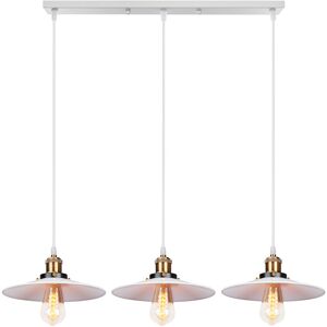 AXHUP Vintage Industri Pendelleuchte - 3 Leuchten - Ø22cm - E27 AXHUP Vintage Industri Pendelleuchte - 3 Leuchten - Ø22cm - E27