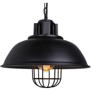 STOEX Pendelleuchte E27 33cm Vintage Metall Eisen Hängelampe für Küche Esszimmer Cafét Bauernhaus (Schwarz) STOEX Pendelleuchte E27 33cm Vintage Metall Eisen Hängelampe für Küche Esszimmer Cafét Bauernhaus (Schwarz)