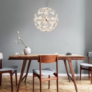 GLOBO LIGHTING Pendelleuchte Hängelampe Schlafzimmerleuchte Kristalle chrom led h 150 cm GLOBO LIGHTING Pendelleuchte Hängelampe Schlafzimmerleuchte Kristalle chrom led h 150 cm