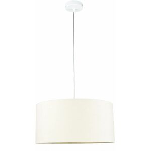 LICHT-ERLEBNISSE Pendelleuchte Stoff Schirm Velours Optik Ø40cm in Creme Gold Esszimmer Wohnzimmer Hängelampe LICHT-ERLEBNISSE Pendelleuchte Stoff Schirm Velours Optik Ø40cm in Creme Gold Esszimmer Wohnzimmer Hängelampe