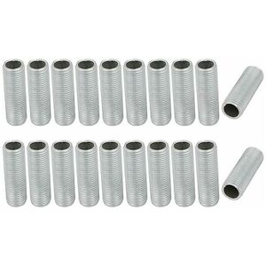 TRIMEC Raccordo per tubo flessibile luci, filettatura M10, lunghezza superficie 30 mm, barra filettata cava per lampade, parte di ricambio per lampade TRIMEC Raccordo per tubo flessibile luci, filettatura M10, lunghezza superficie 30 mm, barra filettata cava per lampade, parte di ricambio per lampade