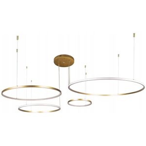 Ring Pendelleuchte Kronleuchter 40+60+80+100 cm GOLD + FERNBEDIENUNG neue Ringe Ring Pendelleuchte Kronleuchter 40+60+80+100 cm GOLD + FERNBEDIENUNG neue Ringe