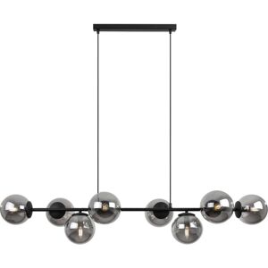 Siena Schwarze Hängelampe 8 Flache Graphit-Lampenschirme E14 Siena Schwarze Hängelampe 8 Flache Graphit-Lampenschirme E14