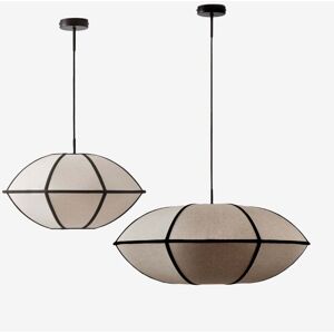 SKLUM 2er-Set Patraix Leinen-Deckenlampen Schwarz SKLUM 2er-Set Patraix Leinen-Deckenlampen Schwarz