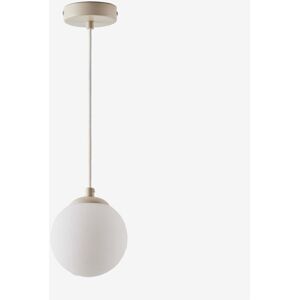 SKLUM Deckenleuchte Ø12 cm aus Eisen mit Uvol-Glaskugel Beige Tapioca SKLUM Deckenleuchte Ø12 cm aus Eisen mit Uvol-Glaskugel Beige Tapioca