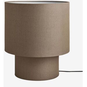 Sklum - Tischlampe Gioura aus Leinen und Eisen Grau Taupe ↑35 cm Sklum - Tischlampe Gioura aus Leinen und Eisen Grau Taupe ↑35 cm