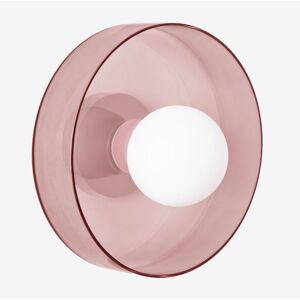 SKLUM Jaxal Badezimmer-Wandleuchte Pink Ø25 cm SKLUM Jaxal Badezimmer-Wandleuchte Pink Ø25 cm