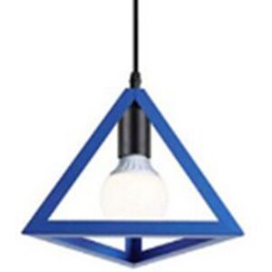 STOEX Pendelleuchte Metall Dreieckiger Käfig Hängende Deckenleuchte E27 Modern für Wohnzimmer Küche(Blau) STOEX Pendelleuchte Metall Dreieckiger Käfig Hängende Deckenleuchte E27 Modern für Wohnzimmer Küche(Blau)