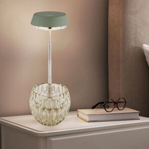 GLOBO LIGHTING Tischlampe Nachttischlampe Tischleuchte LED Touchdimmer Edelstahl grün H 28 cm GLOBO LIGHTING Tischlampe Nachttischlampe Tischleuchte LED Touchdimmer Edelstahl grün H 28 cm