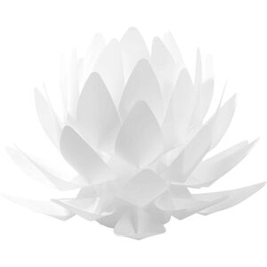 Beliani - Tischlampe Weiß 30 Cm Blumenform Wasserlilie Langes Kabel Mit Schalter Kinderzimmer Beleuchtung Moderner Stil Beliani - Tischlampe Weiß 30 Cm Blumenform Wasserlilie Langes Kabel Mit Schalter Kinderzimmer Beleuchtung Moderner Stil