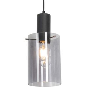 Qazqa Vintage Pendelleuchte Schwarz - Höhenverstellbar Qazqa Vintage Pendelleuchte Schwarz - Höhenverstellbar