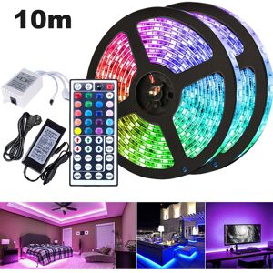 Wolketon 10M LED Streifen set . RGB LED Stripe 5050 SMD. LED Strip 30 LEDs. LED Band Nicht wasserdicht(IP20). mit 44 Tasten Fernbedienung Wolketon 10M LED Streifen set . RGB LED Stripe 5050 SMD. LED Strip 30 LEDs. LED Band Nicht wasserdicht(IP20). mit 44 Tasten Fernbedienung