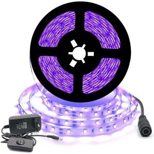 YMYNY 12 v Schwarz uv LED-Streifen-Kit 5 m 300 LEDs IP20 300 LEDs SMD2835 Lila Streifen mit Transformator/Netzteil für Innendekoration Festival Weihnachten YMYNY 12 v Schwarz uv LED-Streifen-Kit 5 m 300 LEDs IP20 300 LEDs SMD2835 Lila Streifen mit Transformator/Netzteil für Innendekoration Festival Weihnachten